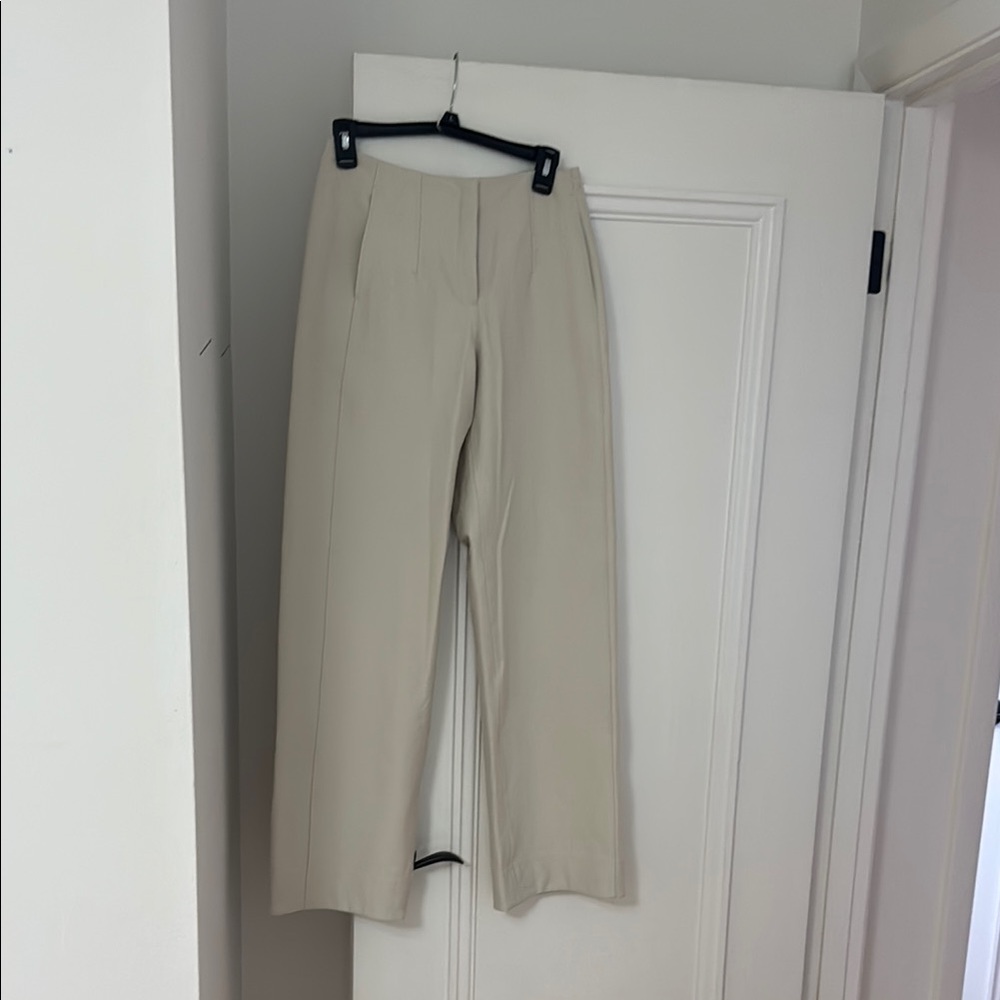 Lululemon Cream Trousers High-Waisted Cropped
